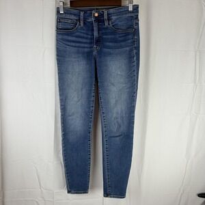 J Crew Jeans Womens 28 Blue Skinny Mid Rise Stretch Denim Casual‎ J4756